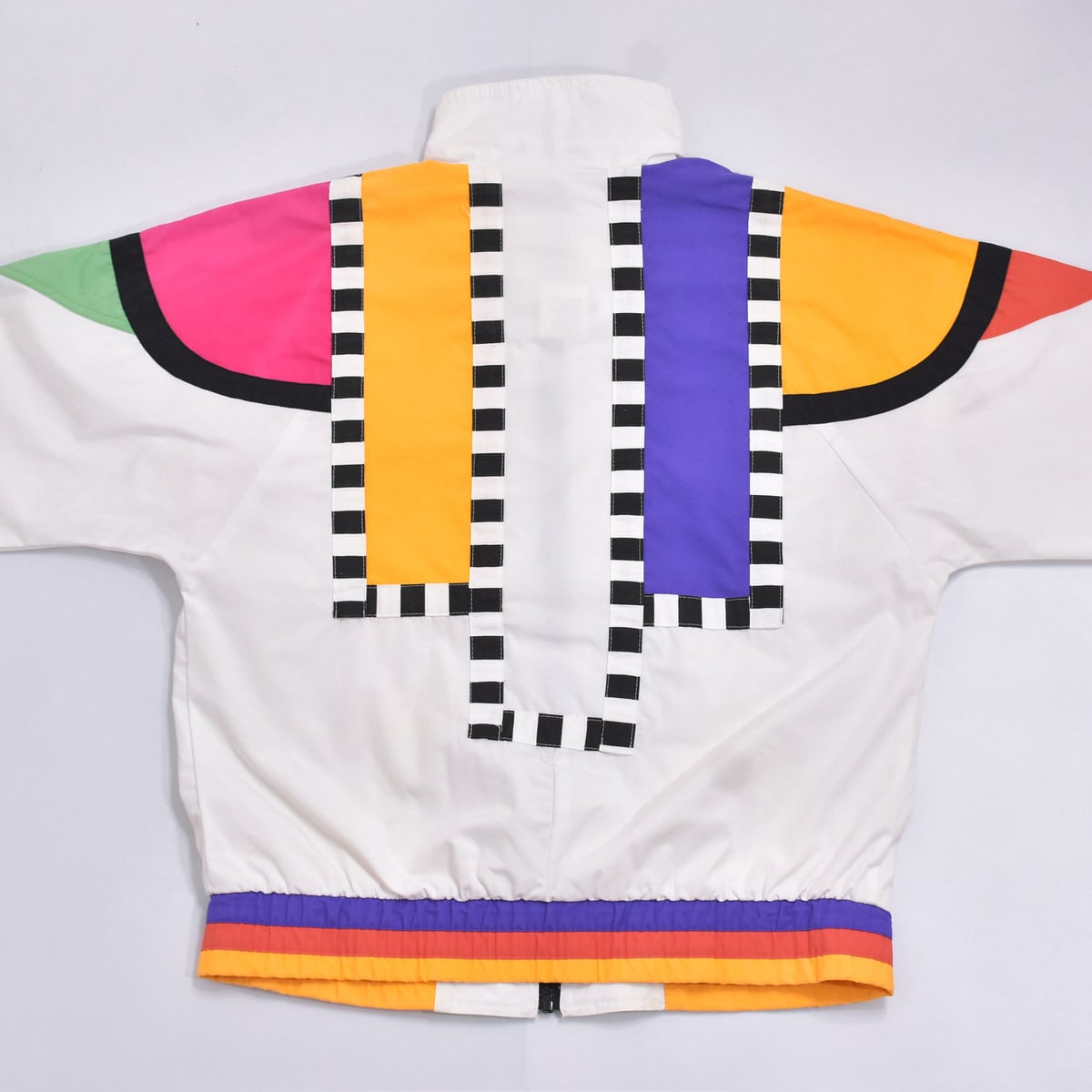 90s～ RN41876 マルチカラー 切替デザイン ブルゾン ジャンパー