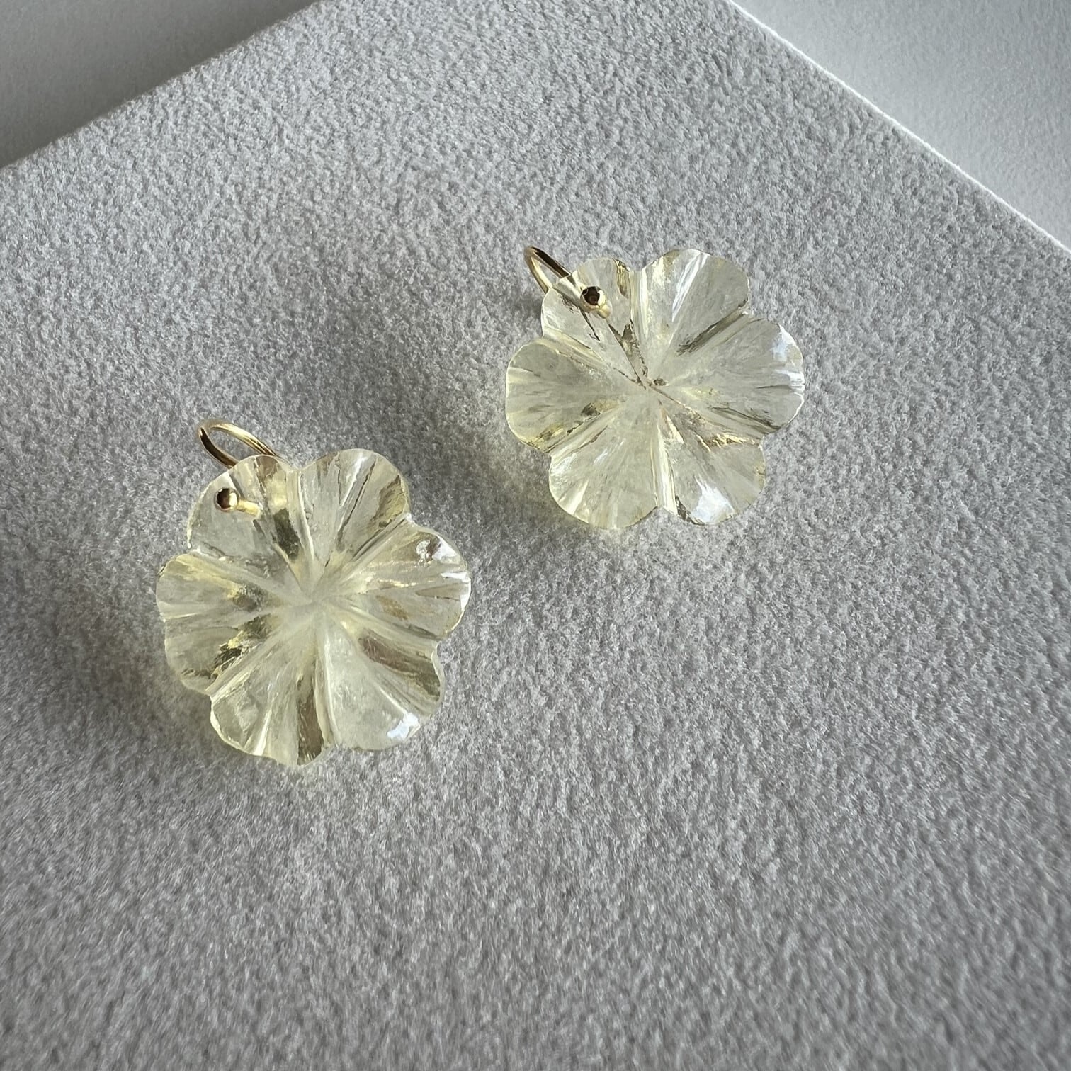 Restock / Yellow flower pierced earrings