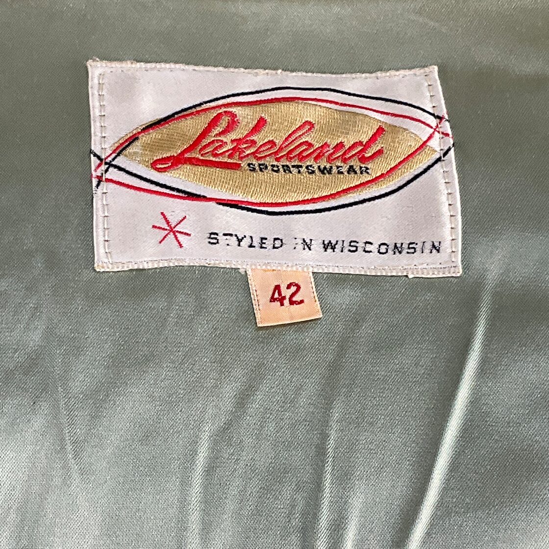 USA製 50年代〜60年代 50s 60s Lakeland レイクランド 筆記体 白タグ 