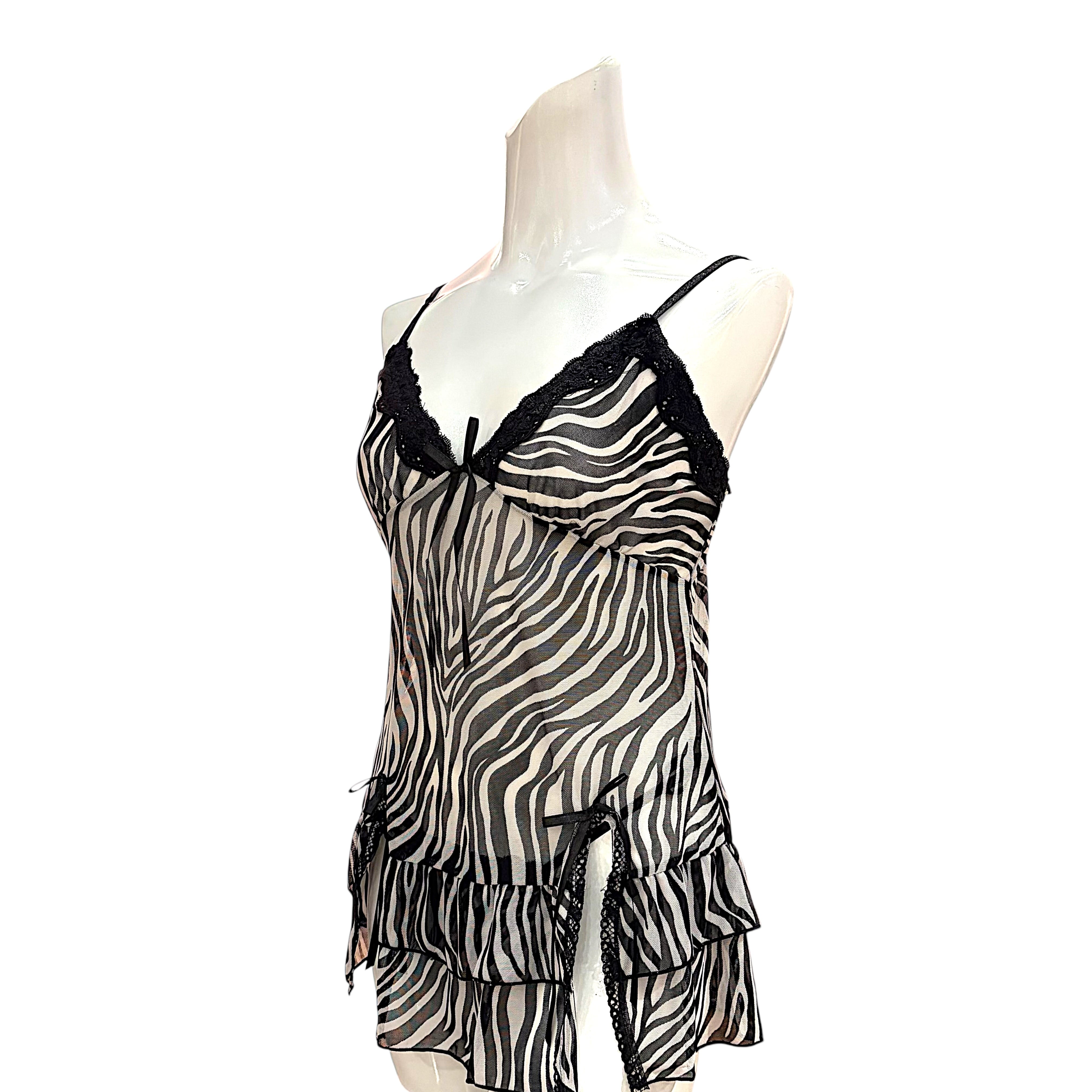 Slip【PIXY25 ゼブラ】ゼブラ柄×透け感セクシーランジェリー | 【公式