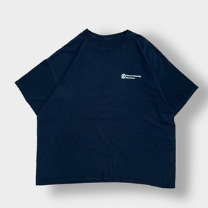 【USA古着】血液センター ワンポイント ロゴ バックプリントTシャツ フットボール イラスト 半袖 us古着