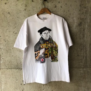 GG476 90s 神学者 マルティンルター ドイツ 宗教改革 アート Tシャツ