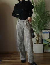 ツイードタックパンツ