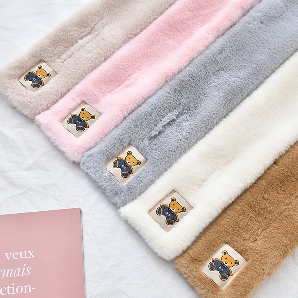 送料無料】くまちゃん マフラー 秋冬 ストール レディース おしゃれ