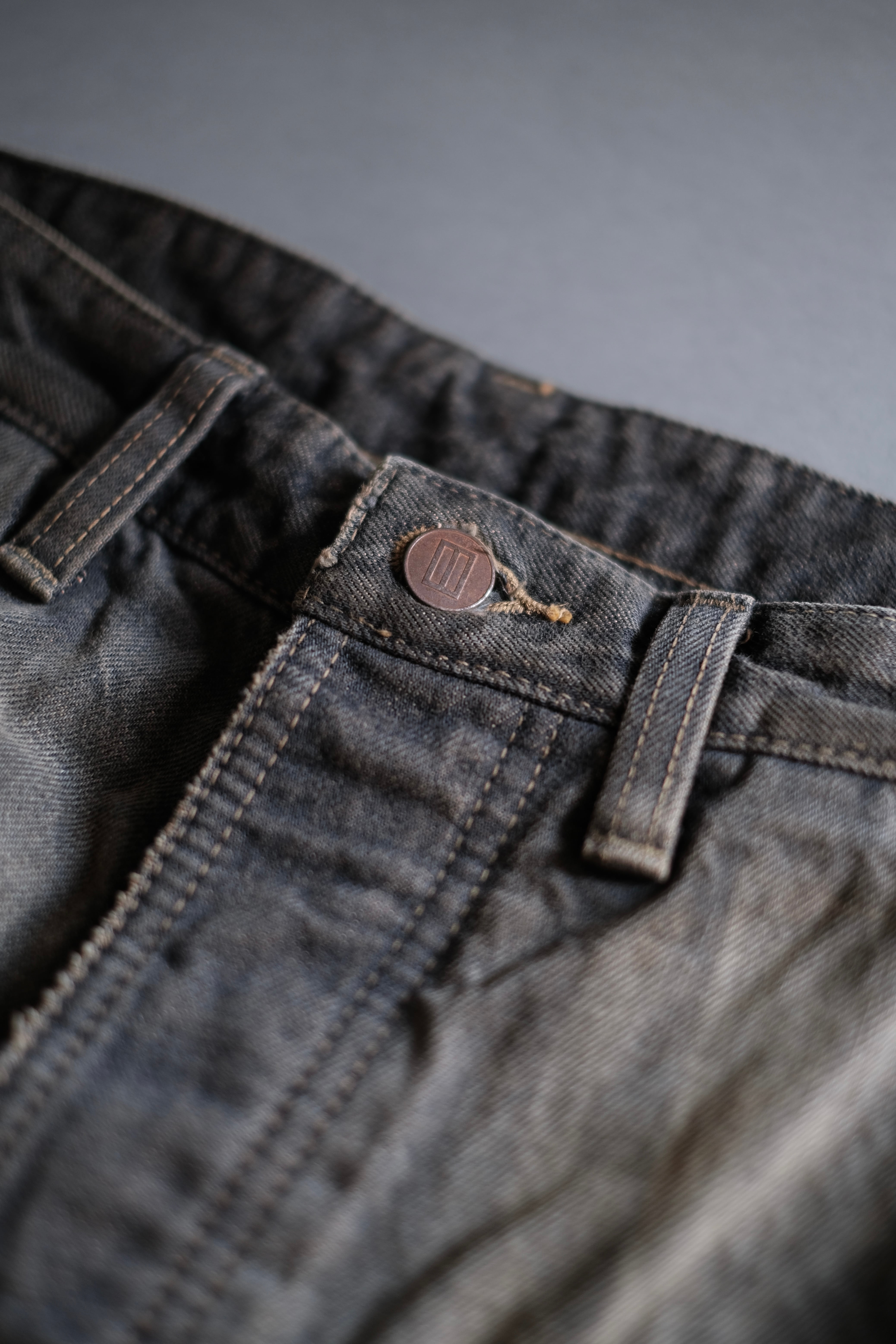 DAISUKE TANABE / Coffee Black Denim Trousers_dstryd | LIVING