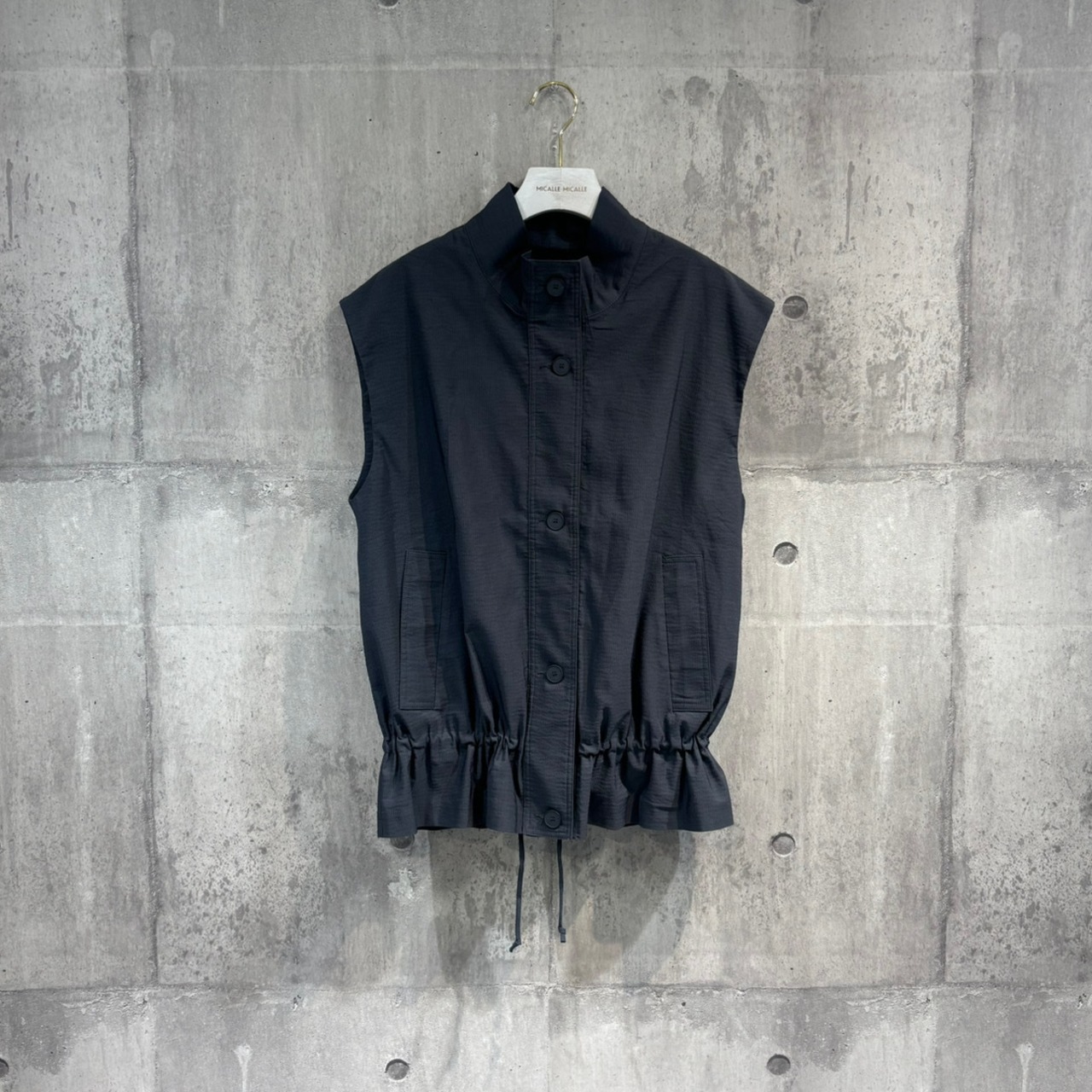 MXD159HEB 裾ギャザーベスト