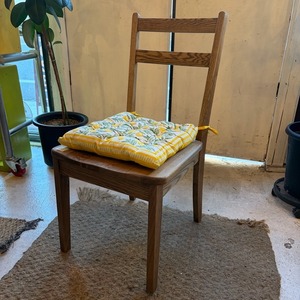Bonita Block Print Seat Cushion 5Type　40×40㎝　シートクッション ボニータブロックプリント　シートクッション　クッション　紐付きクッション　かわいい