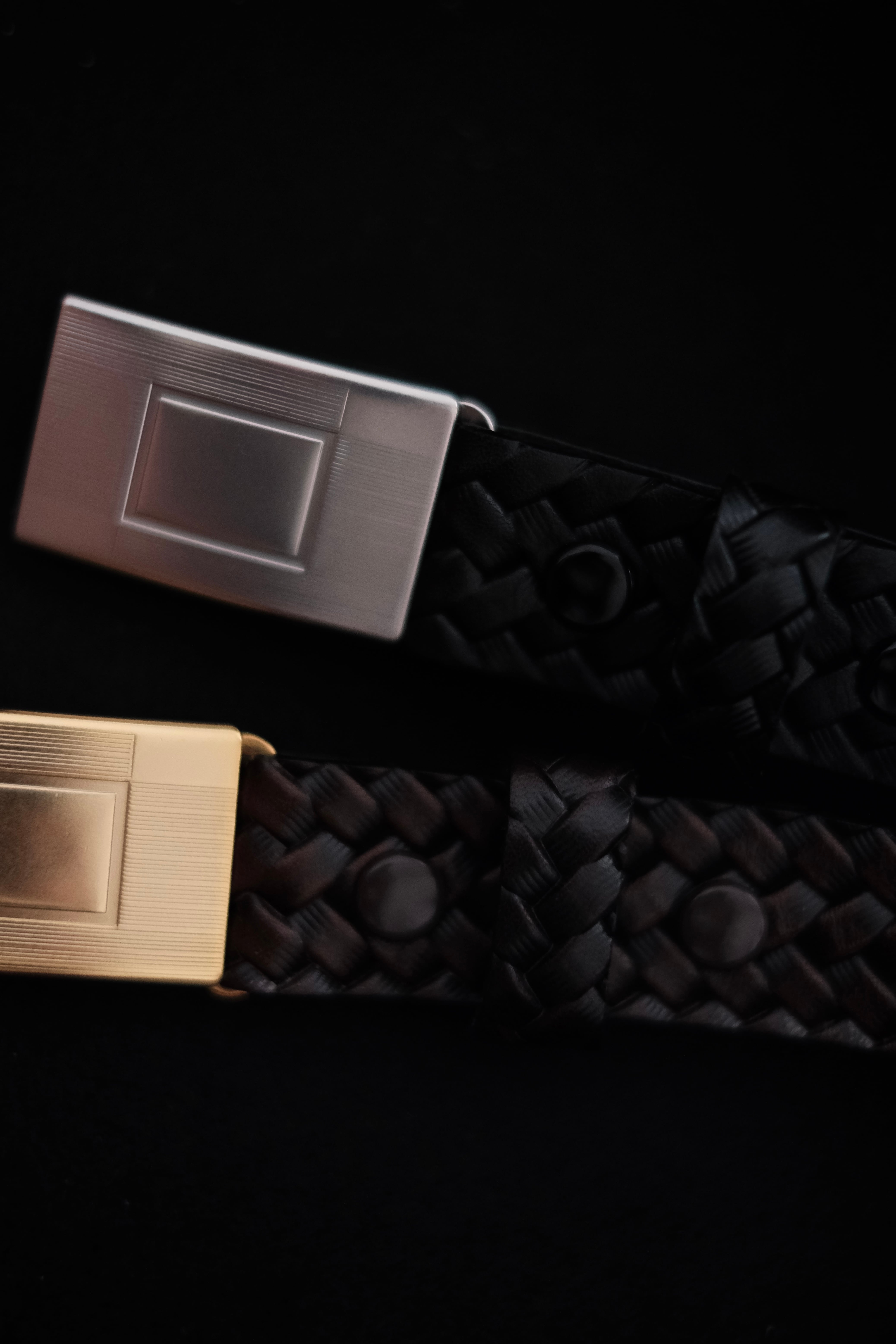 T.T / LOT.021 BASKETWEAVE PATTERN BELT | LIVING