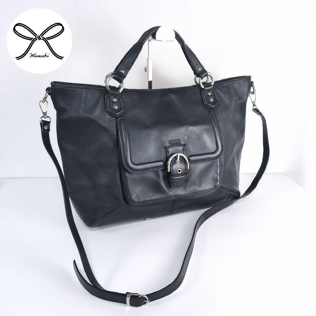 COACH コーチ 2way ハンドバッグ ショルダーバッグ ビジネス ブラック 