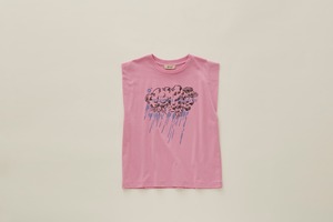 【23SS】eLfinFolk(エルフィンフォルク)Womens Blessings of heaven sleeveless Tee pink（women M)ノースリーブ