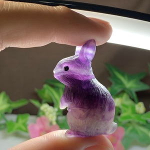 4.フローライトうさぎ・インテリア