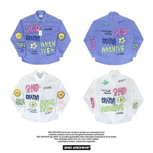 2ND024 2NDARCHIVE シャツ 韓国ファッション オーバーサイズ ユニセックス