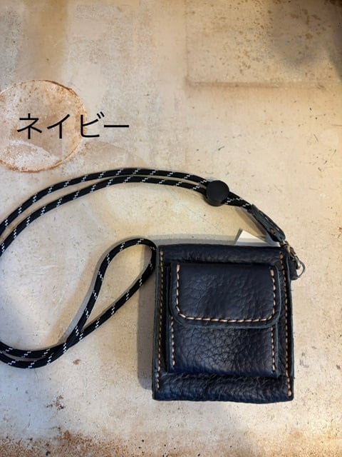 ネックポーチ 首掛け ミニポーチ ネックウォレット レザーウォレット
