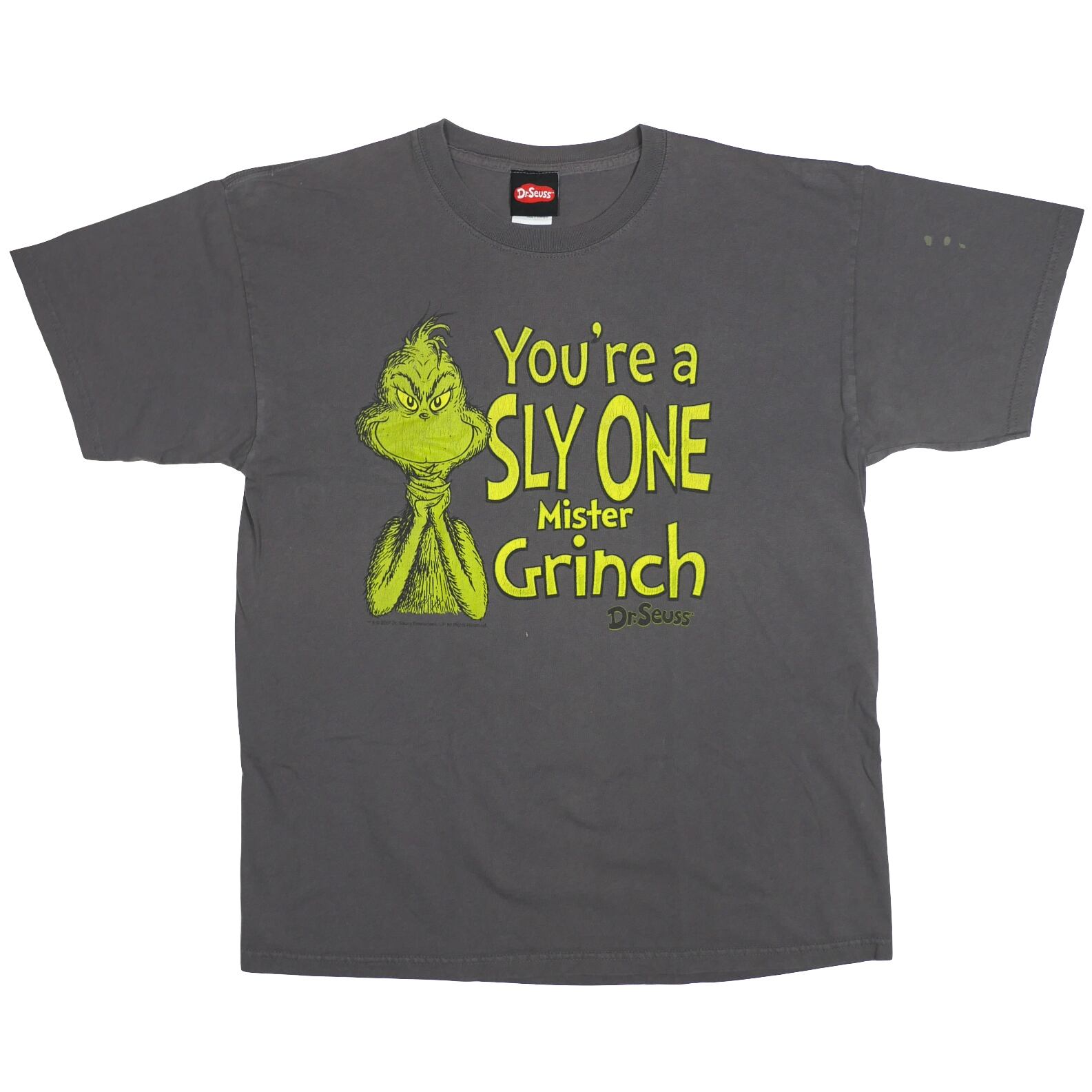 USED【L】00s Dr.Seuss You're a SLY ONE Mister Grinch Tee / GILDAN ©2007