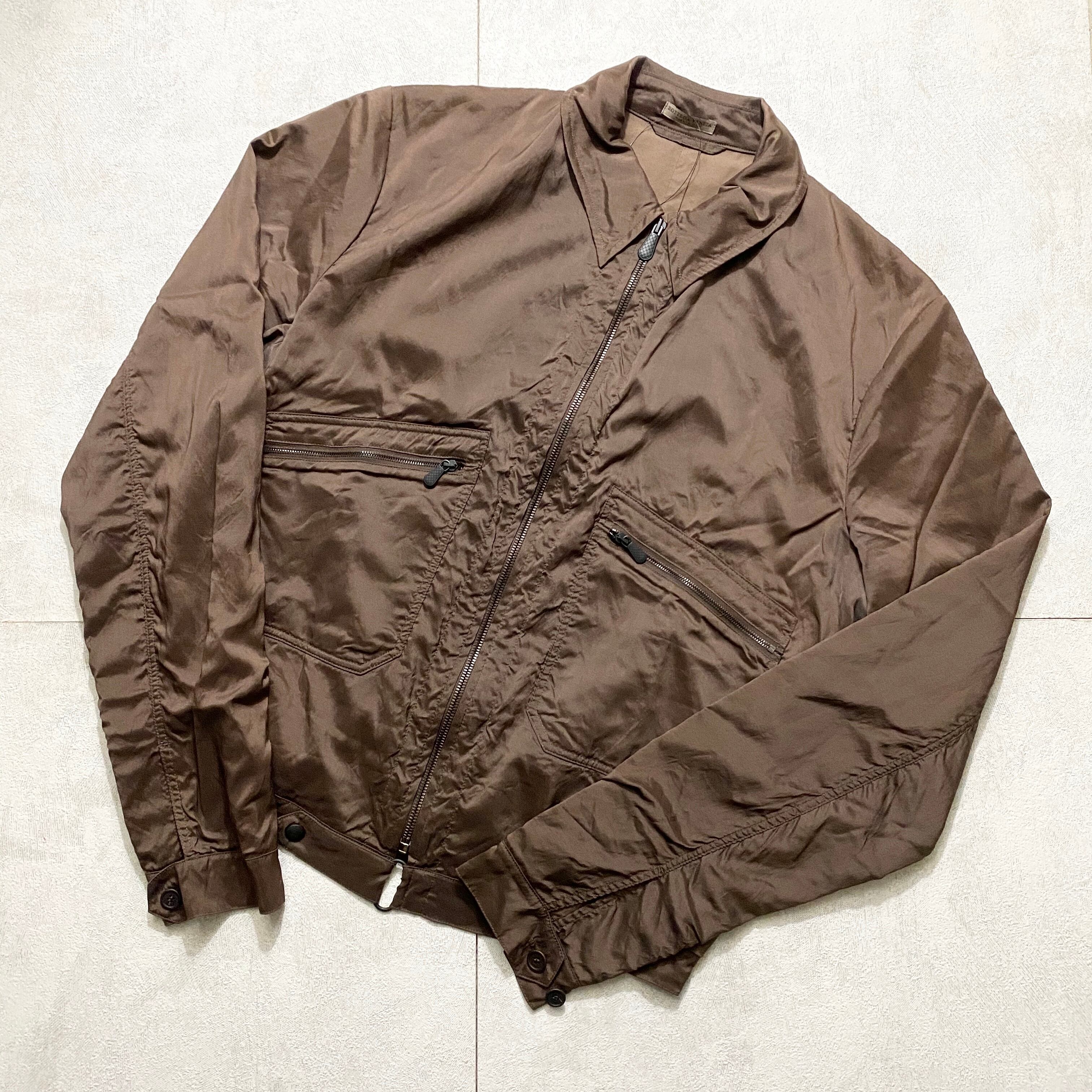 BOTTEGA VENETA brown color silk drizzler jacket | NOIR ONLINE