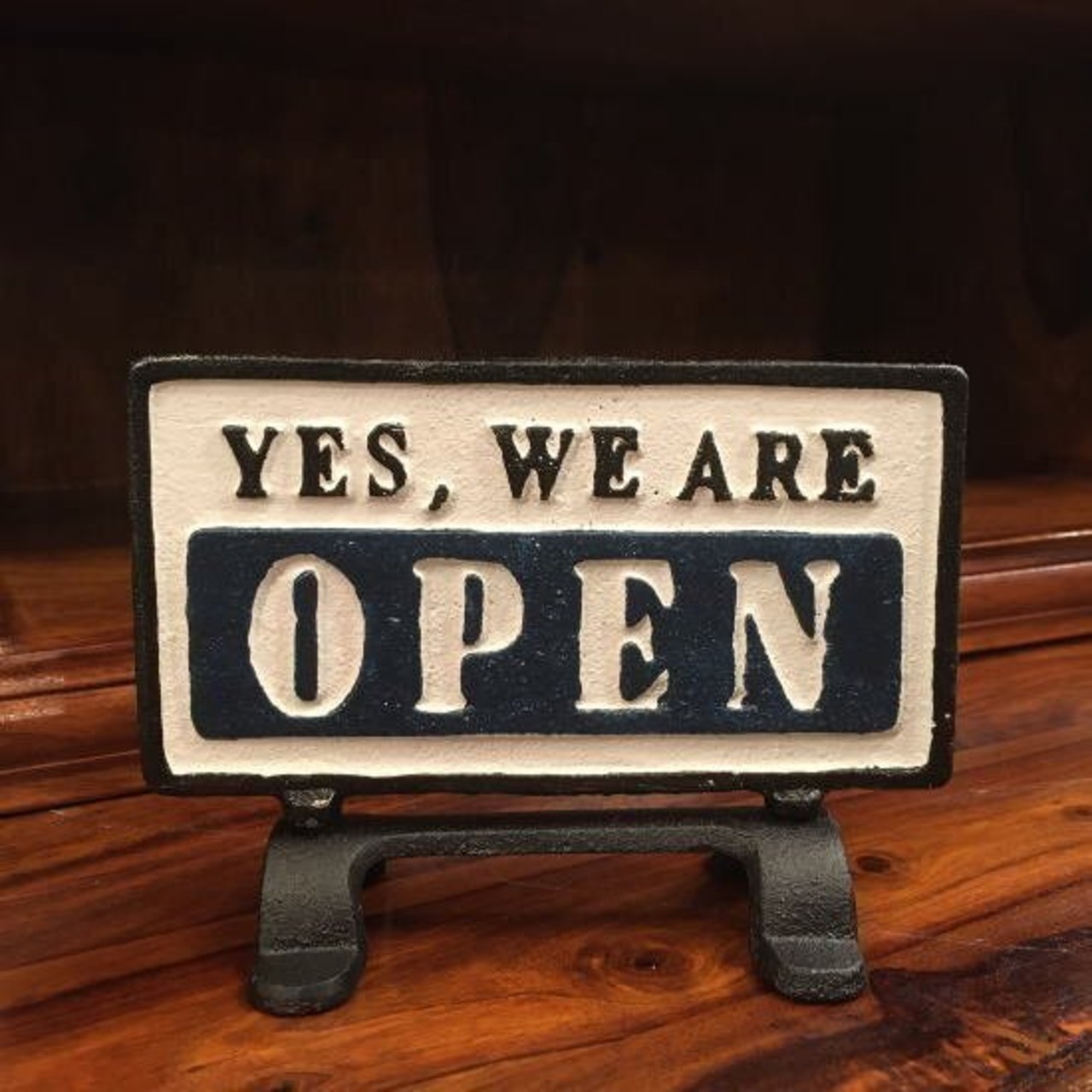 アイアンリバーシブルサインスタンド　OPEN&CLOSED Lサイズ