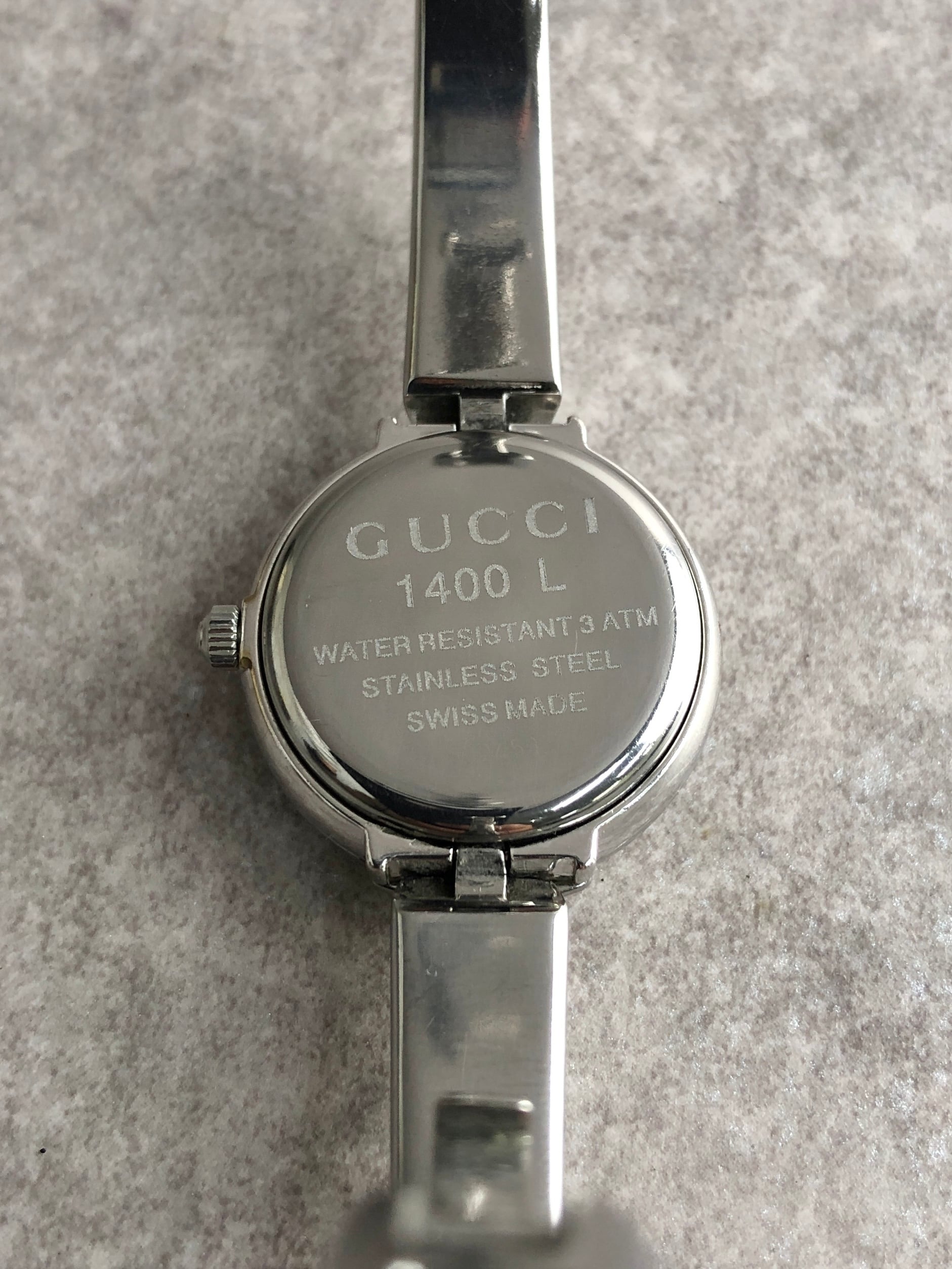 GUCCI グッチ 腕時計 シルバー サークル ステンレススチール 1400L