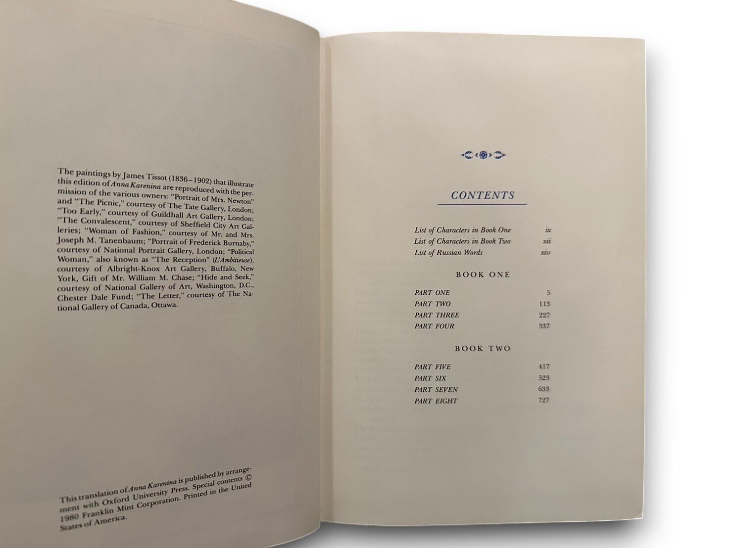 SL398】【THE FRANKLIN LIBRARY】Anna Karenina(1980) /Leo Tolstoy