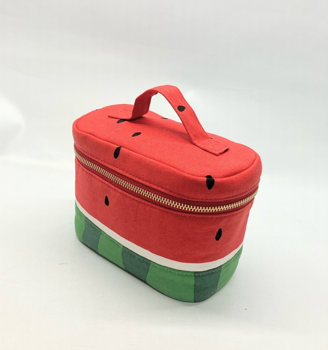 バニティポーチ　すいか　ポーチ｜とりさん工房ーかわいいハンドメイドポーチ