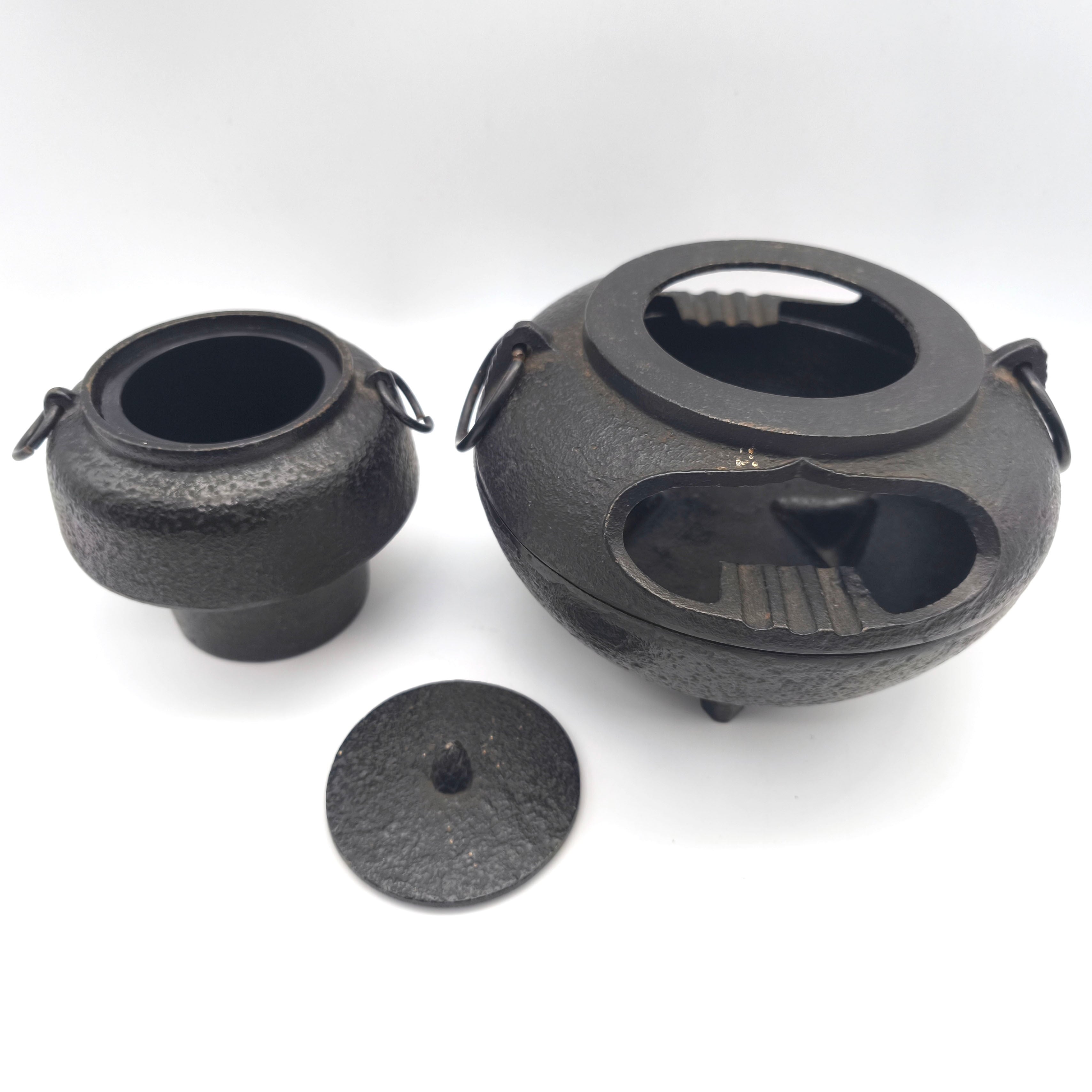南部鉄器・文秀堂・灰皿・煙草入れ・茶釜型・No.260510-31・梱包サイズ