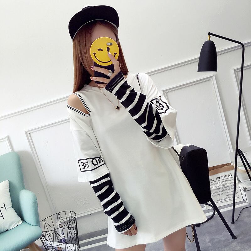 肩だし セクシー☆ 大きめで 体型カバー シャツ 2色