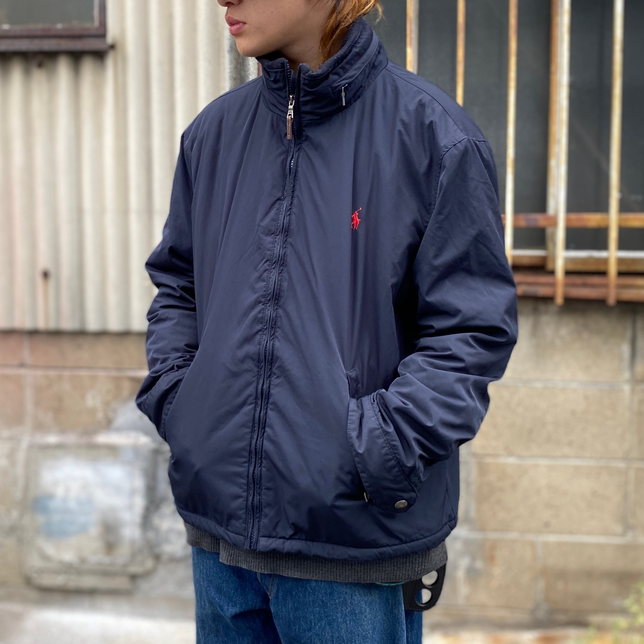 POLOラルフローレン新品Portage Jacketナイロン フリース紺 XL ...