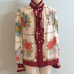 scarf print blouse