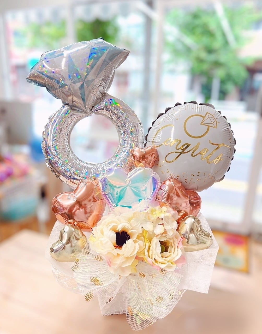 ウェディング バルーン電報 各種お祝い【メッセージ無料】