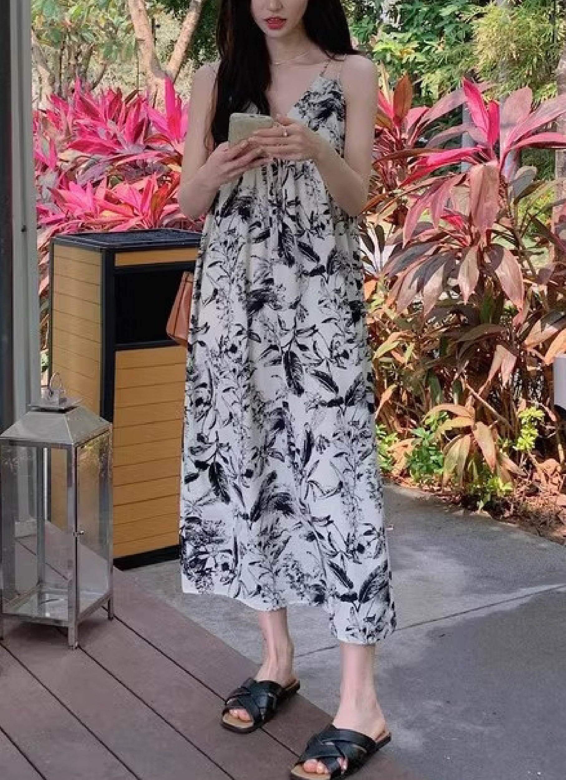 花柄ビーチドレスワンピース | 花柄ワンピース多数！ 花柄ボタニカル柄