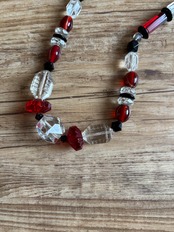 vintage contrast design necklace-5139-7