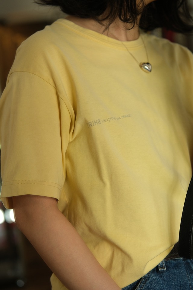 IORI／"COMME des GARÇONS SHIRT" t-shirt／yellow