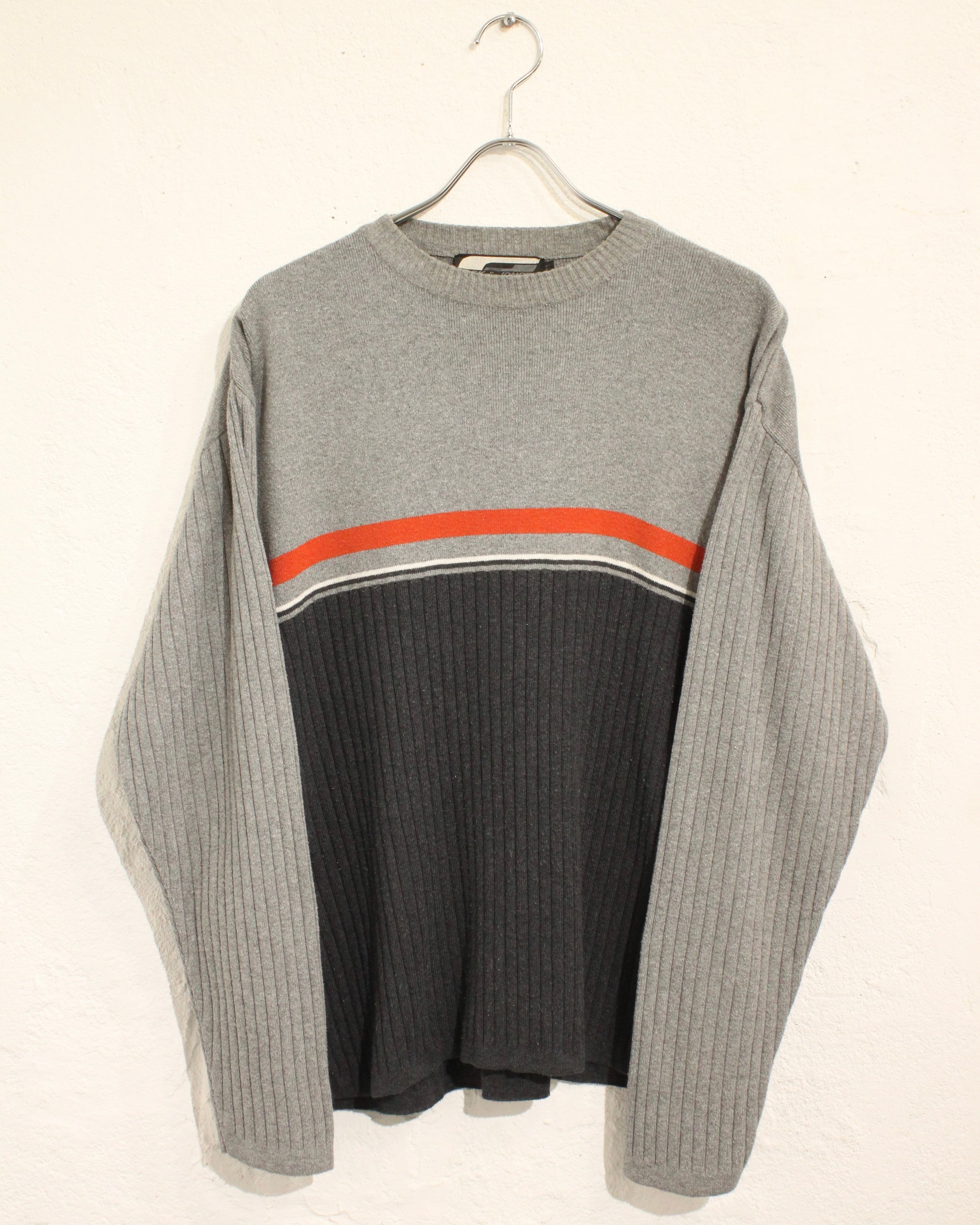 90s~ JACK&JONES Knit-Rib Cut-sew