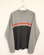 90s~ JACK&JONES Knit-Rib Cut-sew