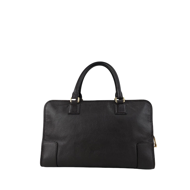 LOEWE ロエベ アマソナ36 ハンドバッグ ダークブラウン アナグラム レザー ボストンバッグ vintage ヴィンテージ オールド ihmrwb