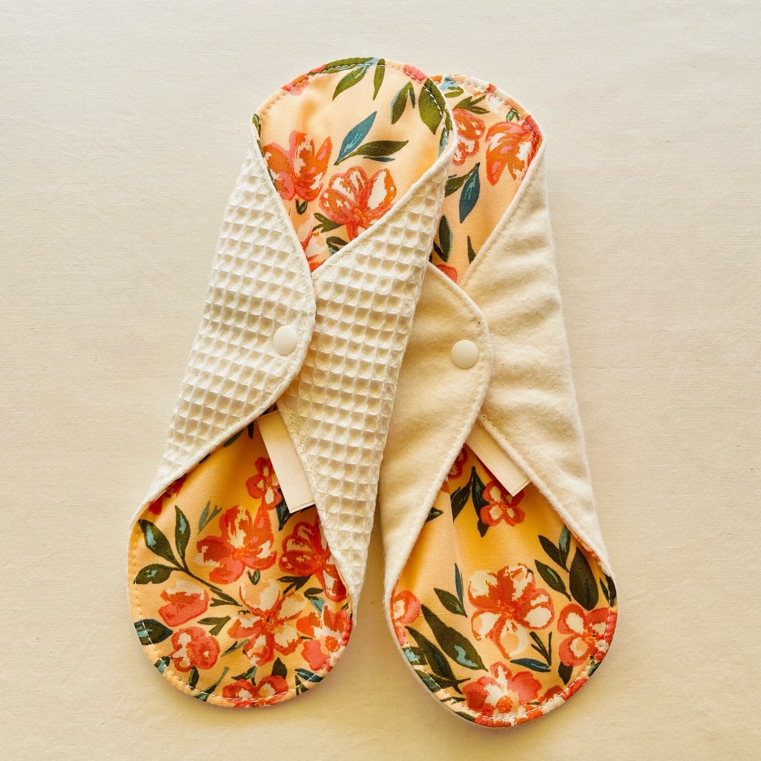 布ナプキンS「orange plumeria」