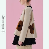 ふわっと広がるシルエット♡♡ imakokoniのPOPフラワーアップリケジャケット 《i0550》