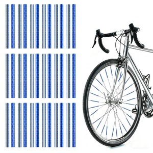 【努力特価】BTtime 自転車 ホイール スポーク 36本入り 反射板 ホイール 防犯 リア フロント 簡単装着 夜間 可視 車椅子 サイクリング クロスバイク バイクに適用