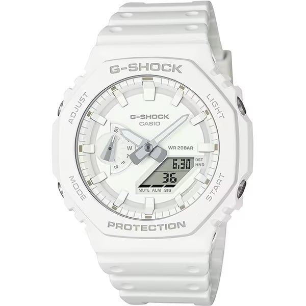 カシオ G-SHOCK GA-2100-7A7JF ホワイト 薄型 針 デジタル 20気圧防水