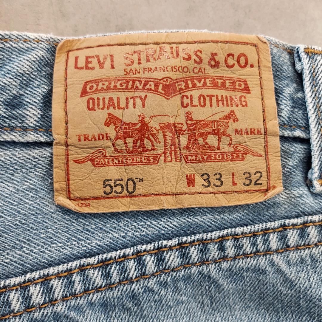 リーバイス550 Levis W33 ブルーデニム 00s 青 ヒゲ 14992 | fuufu