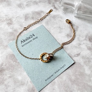 Kronos twin ring bracelet 316L ／ クロノス ツインリング ブレスレット