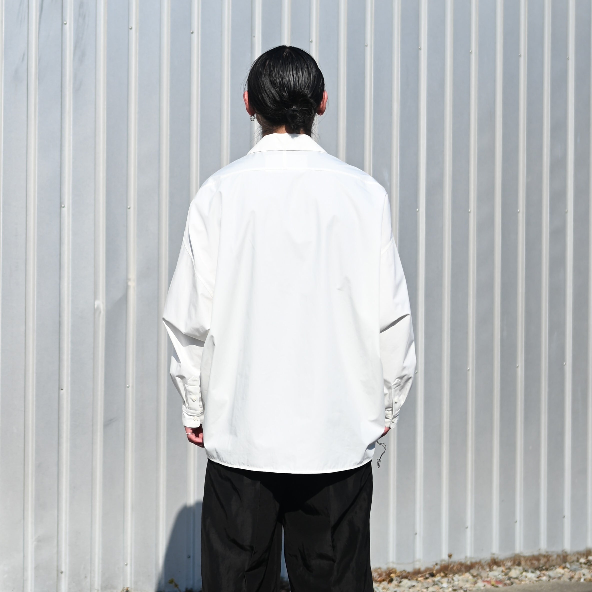 Nonnotte / Draping Open Collar Shirt Type A | GANKO