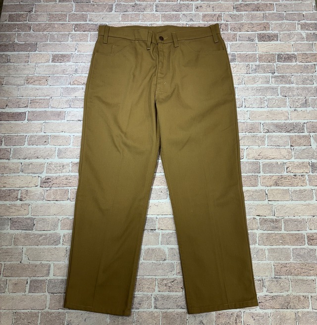 1970'S LEVI'S STA-PREST 517 BIG E BEIGE 実寸W35 L26