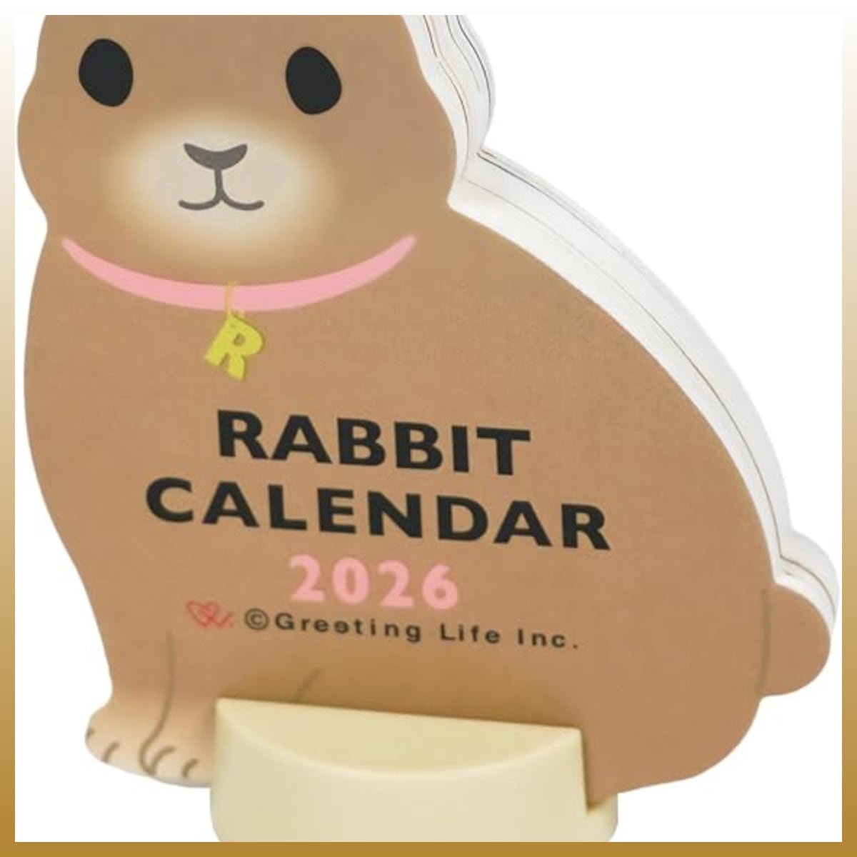 カレンダー2026 アニマルダイカット うさぎ | うさぎセレクトショップ森音