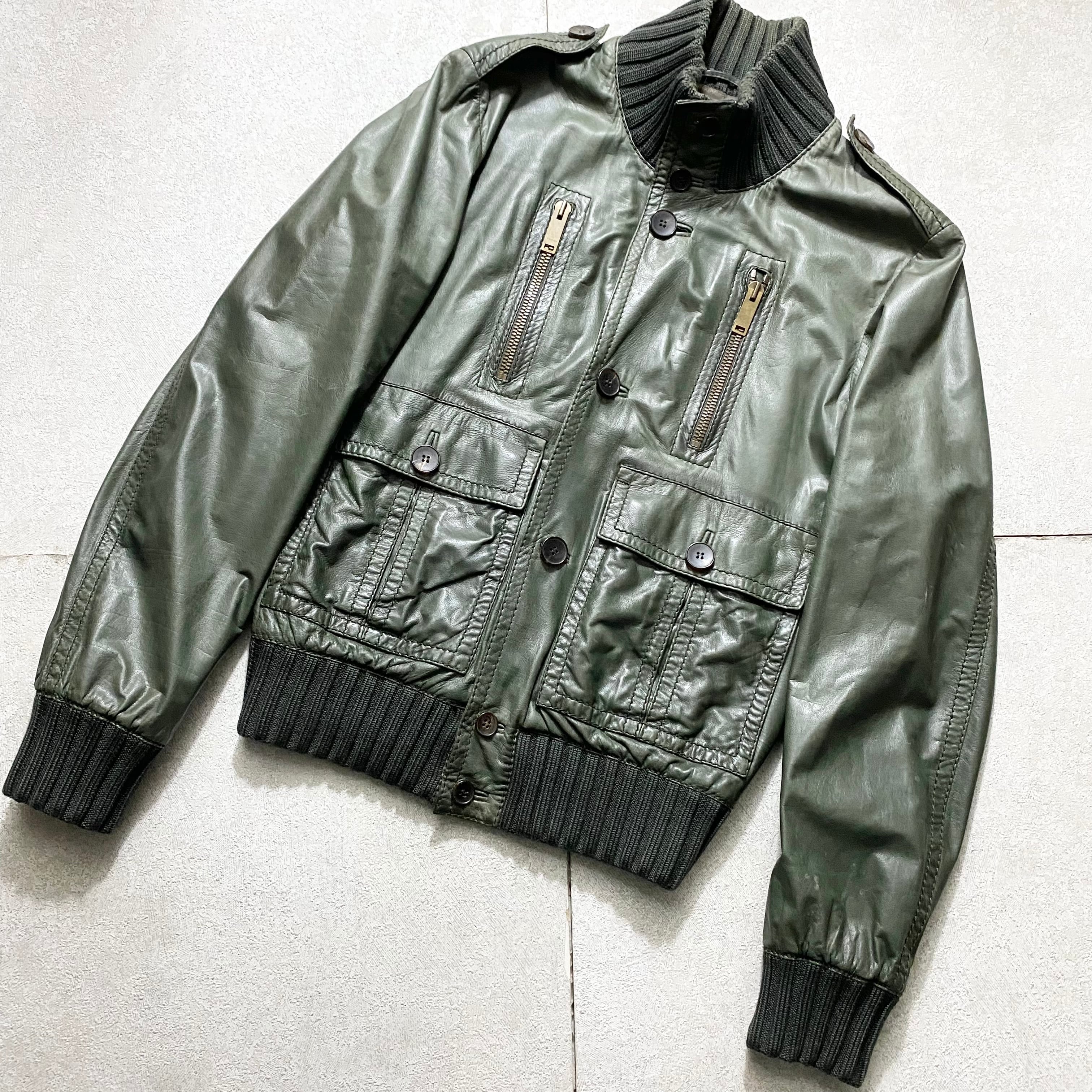 GUCCI leather riders jacket “madonna” | NOIR ONLINE