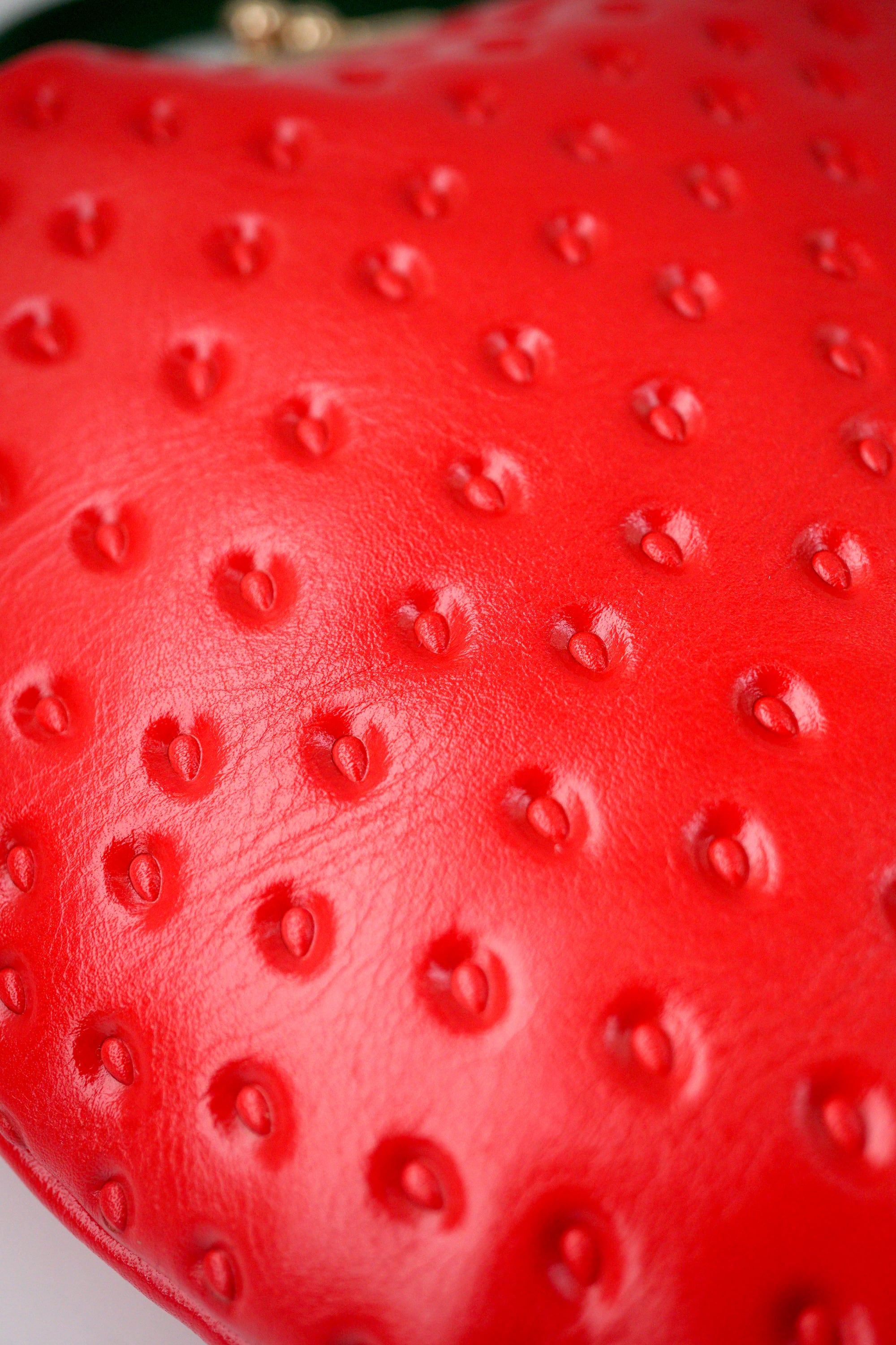 苺がま口バッグ2WAY／赤いちご（牛革製） | EARL'S FAVOURITE