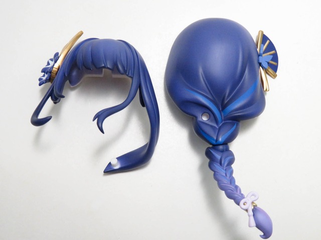 再入荷（A－ランク）【2660】 雷電将軍 髪パーツ ポニーテール　ねんどろいど