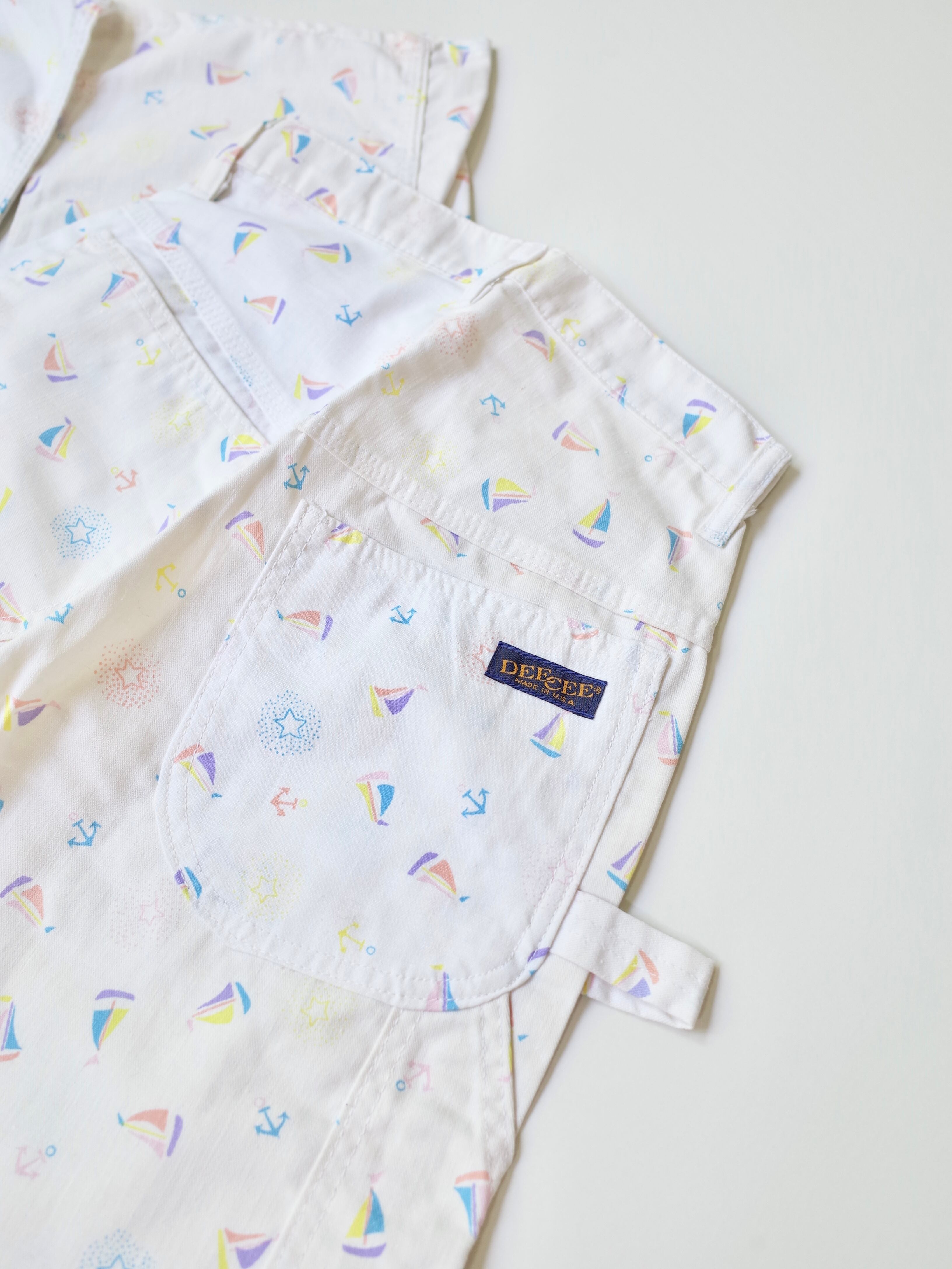 80s DEE CEE yacht pattern painter pants