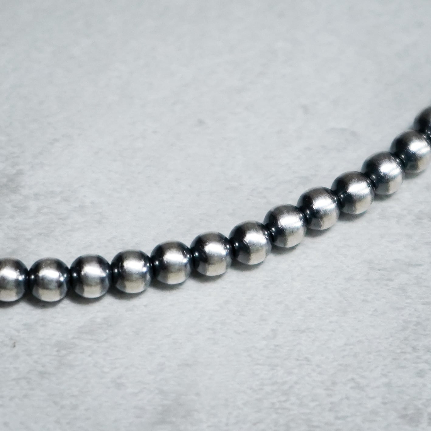 70-80s Vintage Navajo Pearl Silver Necklace ヴィンテージ ナバホ
