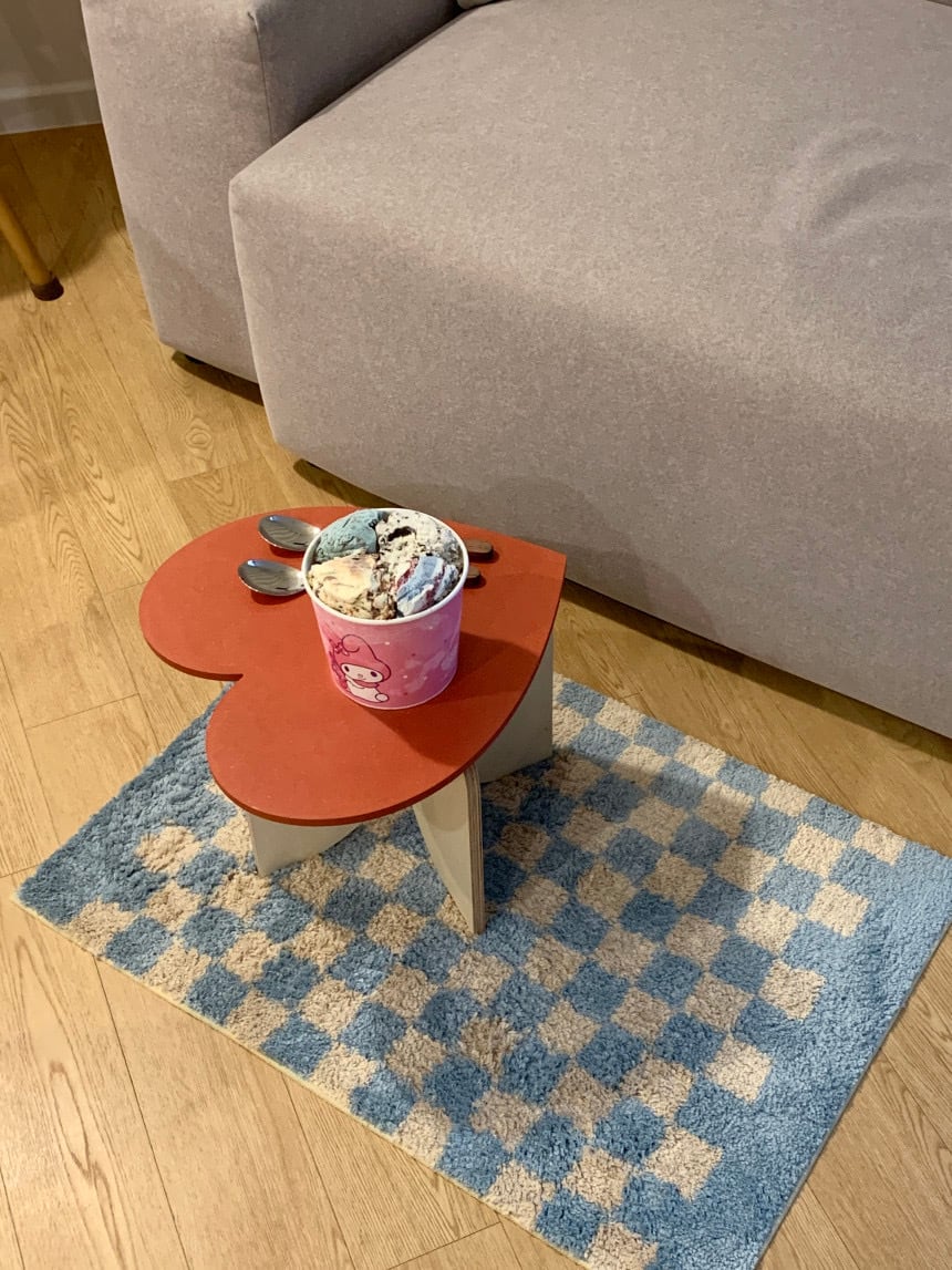 heart mini table 2colors / ハート ミニ テーブル サイドテーブル