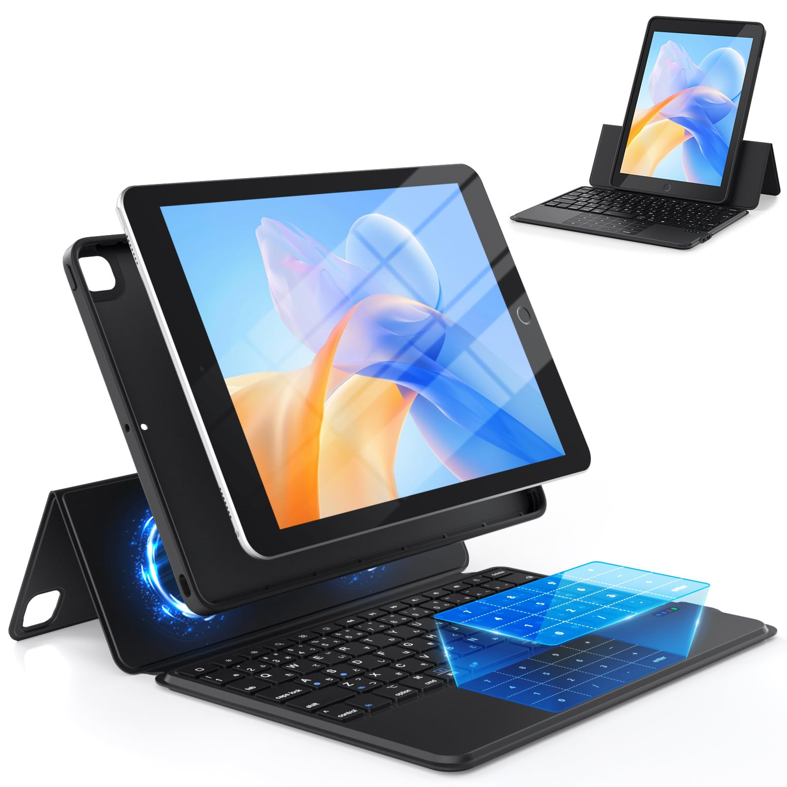 【最新型】Omikamo iPad 10.2/10.5インチ 第9世代 第8世代 第7世代 キーボードケース 超薄型 軽量 JIS日本語配列